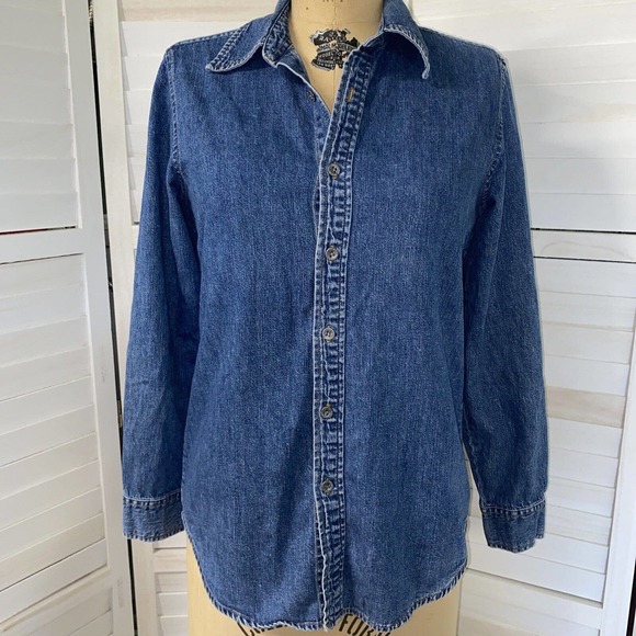 Calvin Klein Shirts Vintage Mens Calvin Klein Jeans Blue Buttonup